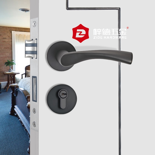 鋅合金分體木門鎖具80872