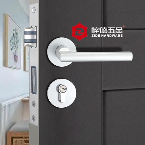 鋅合金分體木門鎖具80872