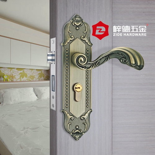 鋅合金一體套裝門鎖58611