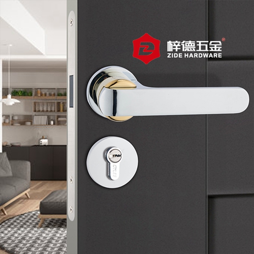 鋅合金分體磁吸室內(nèi)套裝門鎖具80876
