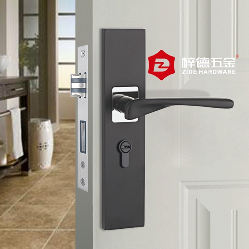 鋅合金一體磁吸室內(nèi)套裝門鎖具63515