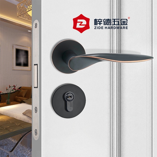 鋅合金分體靜音室內(nèi)門鎖具60830