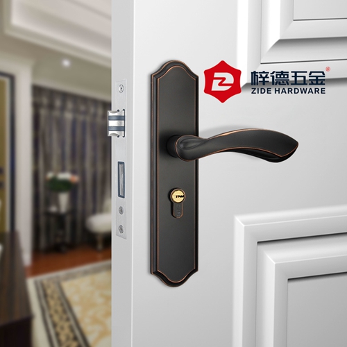 鋅加鋁面板靜音室內門鎖51609