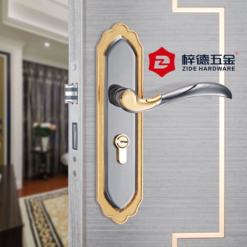 鋅合金面板靜音門鎖58612