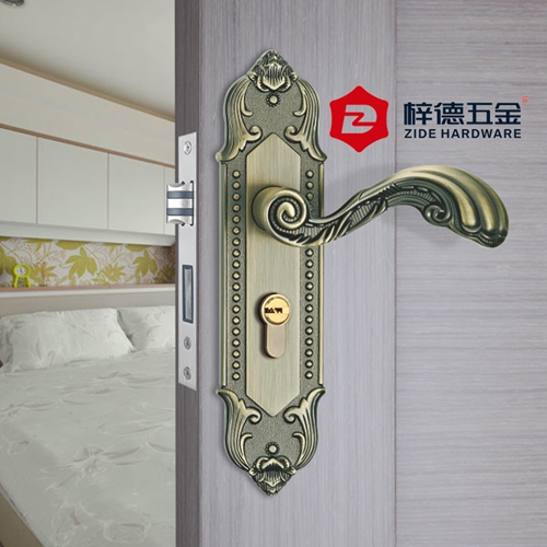 鋅合金面板室內(nèi)門鎖58611