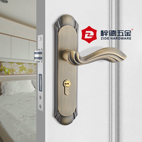 鋅合金面板臥室門鎖通用型8020