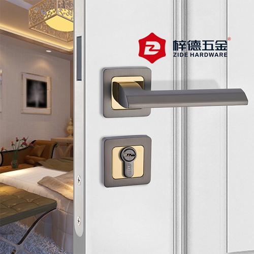 鋅合金分體磁吸靜音五金鎖具80656