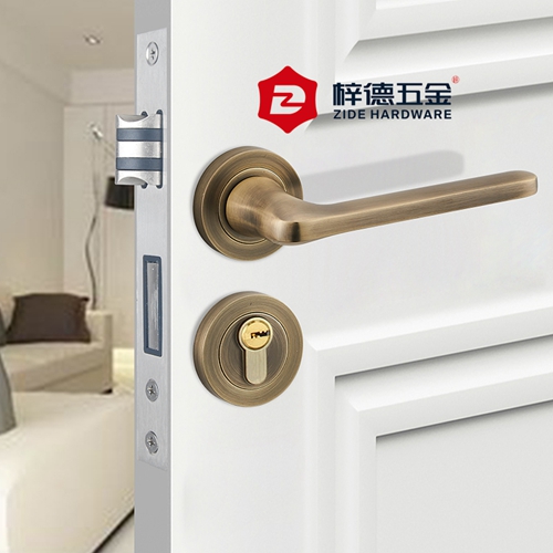 鋅合金分體靜音臥室門鎖606872