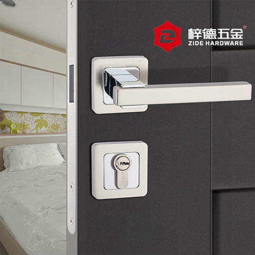 鋅合金分體磁吸木門(mén)鎖80655