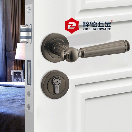 鋅合金分體室內套裝門鎖606825
