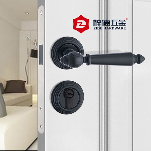 鋅合金分體磁吸室內(nèi)執(zhí)手門(mén)鎖80727