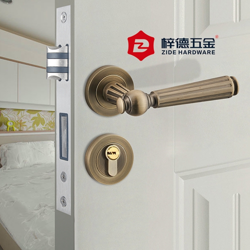 鋅合金分體室內(nèi)木門鎖606825