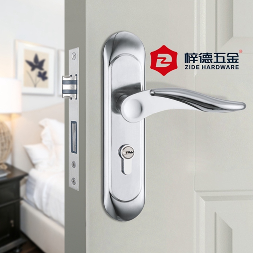 不銹鋼面板室內(nèi)門執(zhí)手鎖53604